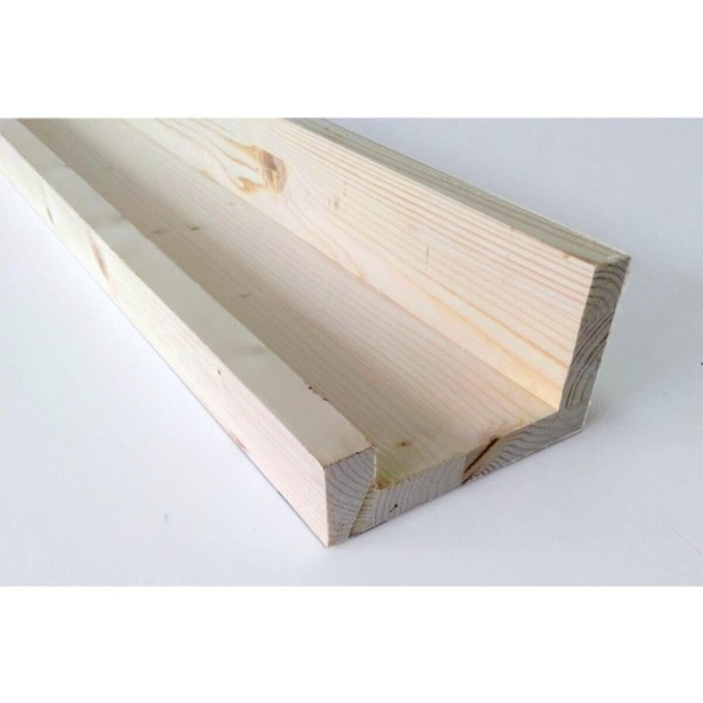 Mek Duvar Raf Resim Çerçeve Rafı 120 cm Ham Ahşap Kitaplık - Duvar Rafı & CD / DVD Rafı Fiyatı