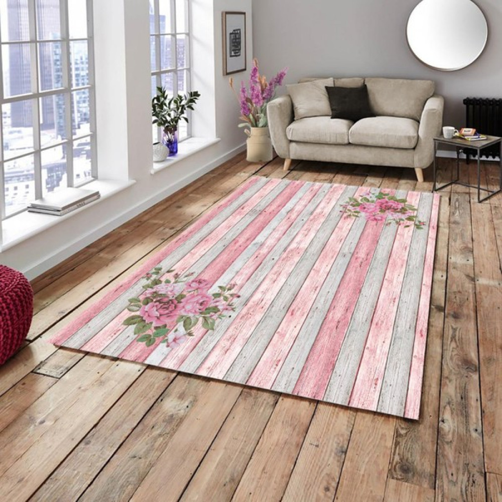 Meka Home Parke Model Kadife Lastikli Halı Örtüsü - 200 x 300 cm - Renkli Salon & Oturma Odası Tekstili Fiyatı