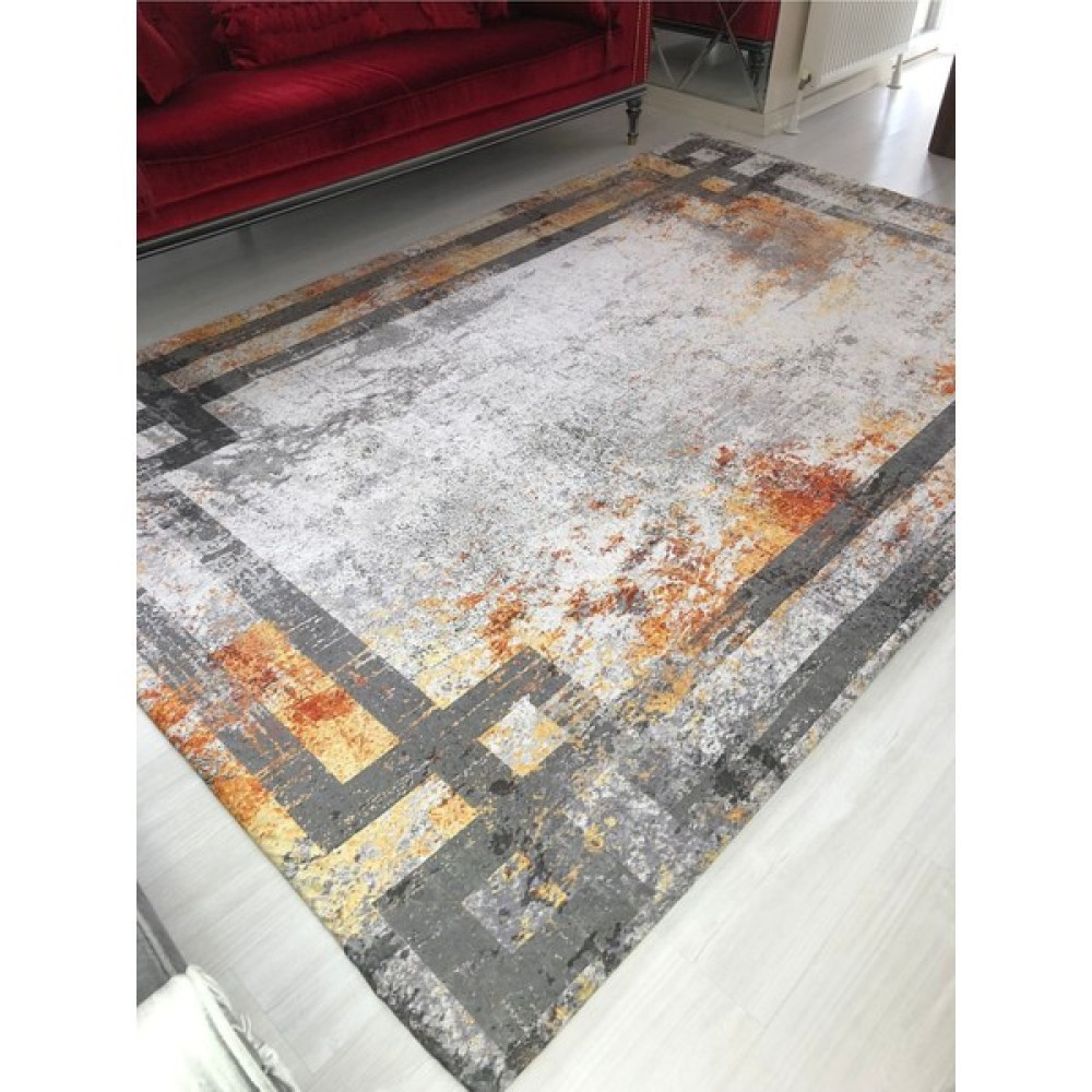 Meka Yeni Model Lastikli Halı Örtüsü - 155 x 235 cm - Renkli Salon & Oturma Odası Tekstili Fiyatı