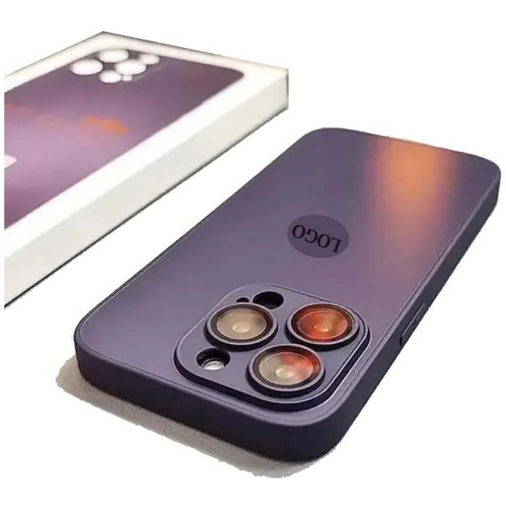 Meks Apple iPhone Uyumlu Ag Glass Buzlu Lens Korumalı Cep Telefonu Kılıfı Yeni 14 Serisi - Derin Mor - iPhone14 Pro Max Cep Telefonu Kılıfı Fiyatı