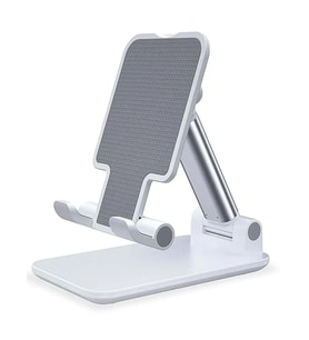 Meks Meks'ten Masa Üstü Telefon Standı, Telefon ve Tablet Tutucu Stant, Yükseklik ve Bakış Açısı Ayarlanabilir Işlevsel Telefon Tutucu ve Tablet Standı - Beyaz Tablet Aksesuarı Fiyatı