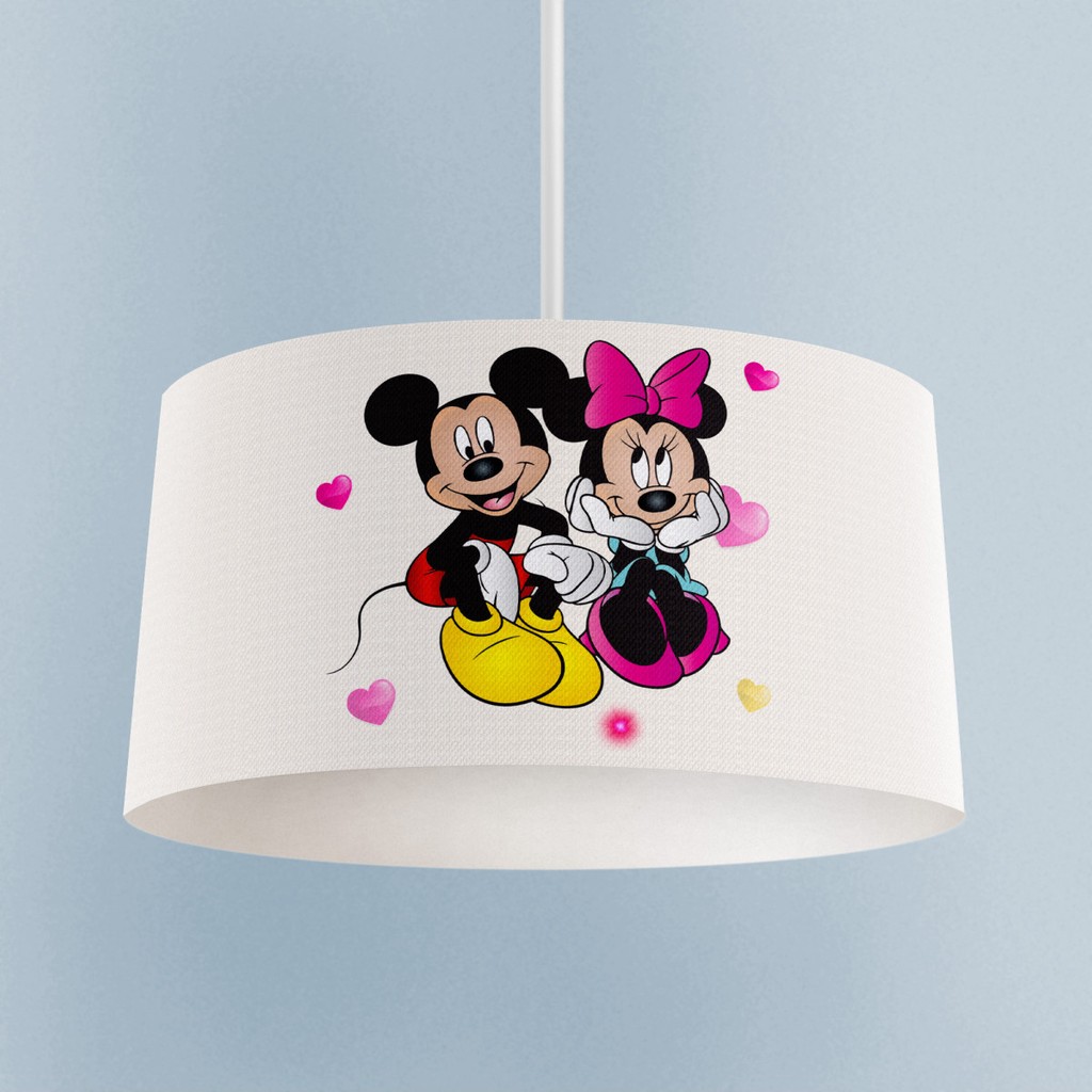 Mekta Home Bebek ve Çocuk Odası Mickey ve Minnie Mause Desenli Avize - Renkli - 1 Avize Fiyatı