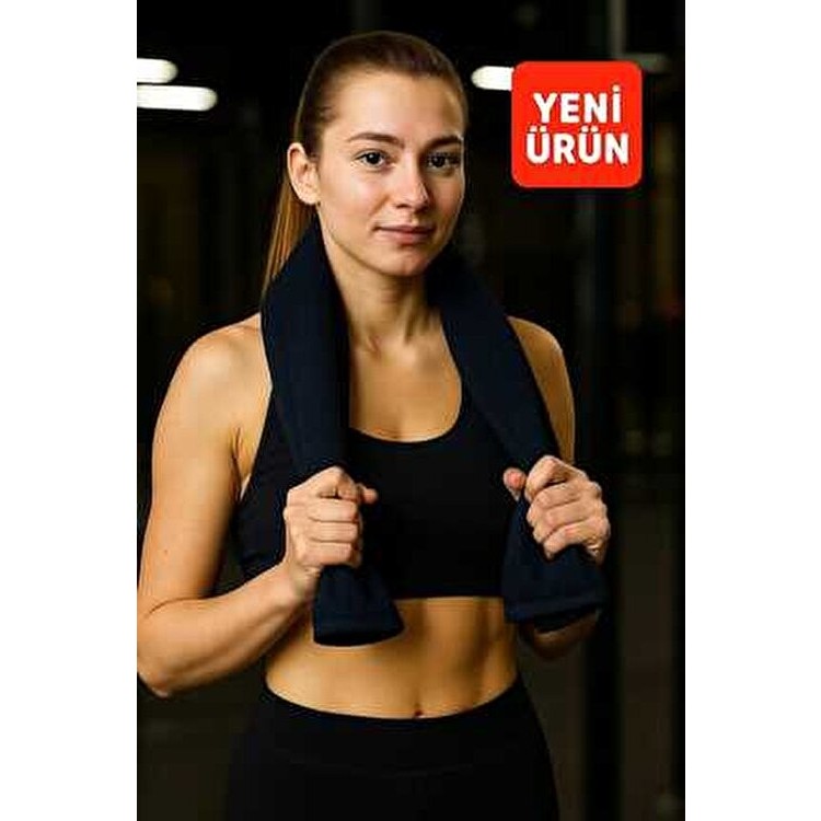 Mela Home Lacivert Fitness-Spor Havlusu 1 Adet -Hızlı Kuruyan-Kuaför ve Berber Havlusu 50*90 cm - 50 x 90 cm El / Yüz Havlusu Fiyatı