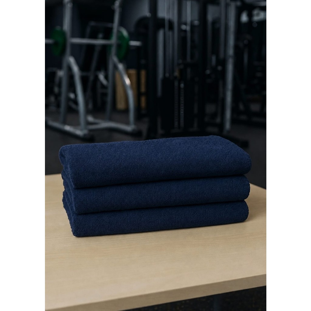 Mela Home Lacivert Fitness-Spor Havlusu 3 Adet -Hızlı Kuruyan-Kuaför ve Berber Havlusu 50*90 cm - 50 x 90 cm El / Yüz Havlusu Fiyatı