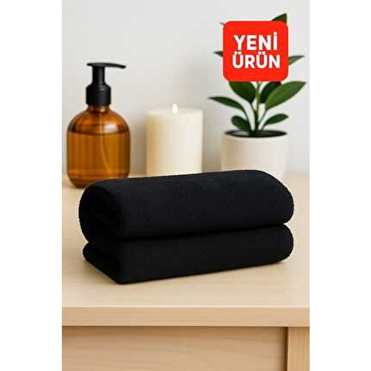 Mela Home Siyah Fitness-Spor Havlusu 2 Adet -Hızlı Kuruyan-Kuaför ve Berber Havlusu 50*90 cm - 50 x 90 cm El / Yüz Havlusu Fiyatı