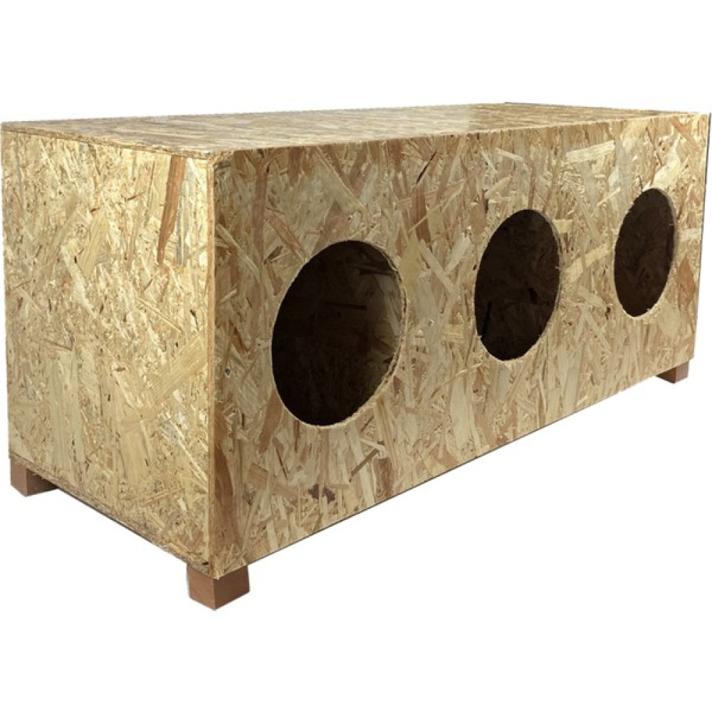 Melada Kedi Evi Dış Ortam Uygun 3'lü Ahşap Kedi Evi Osb 93X41X39 cm Evcil Hayvan Ürünleri Fiyatı