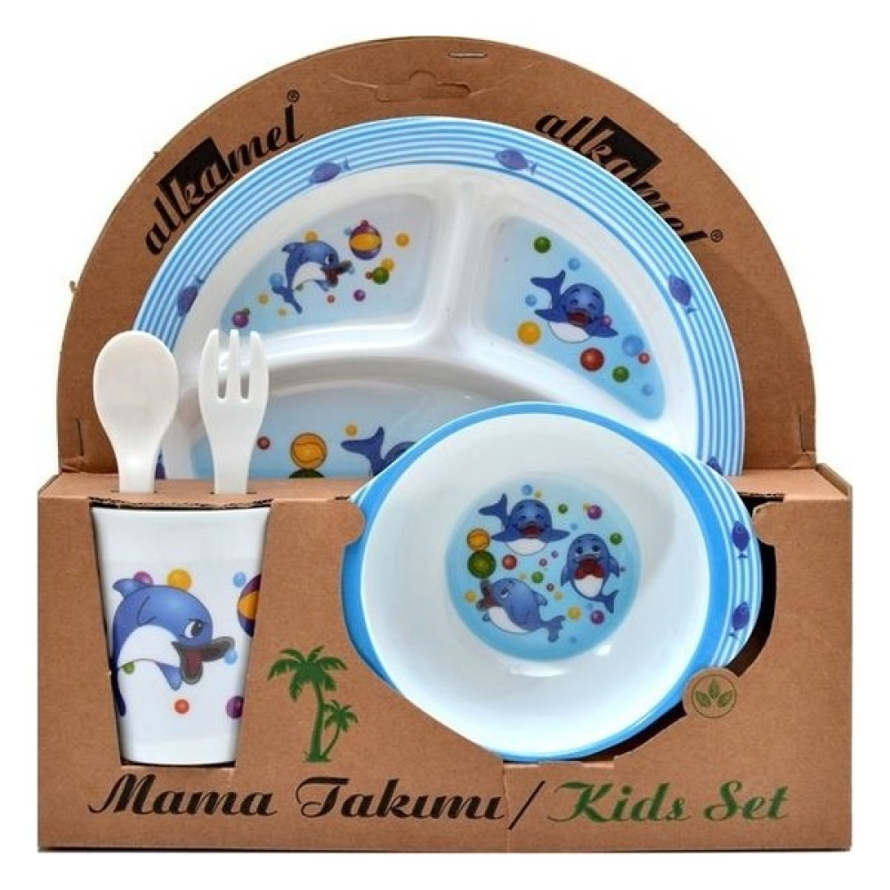 Melamin Bebek Veletto Mama Tabağı 5li Set Mama Seti Fiyatı