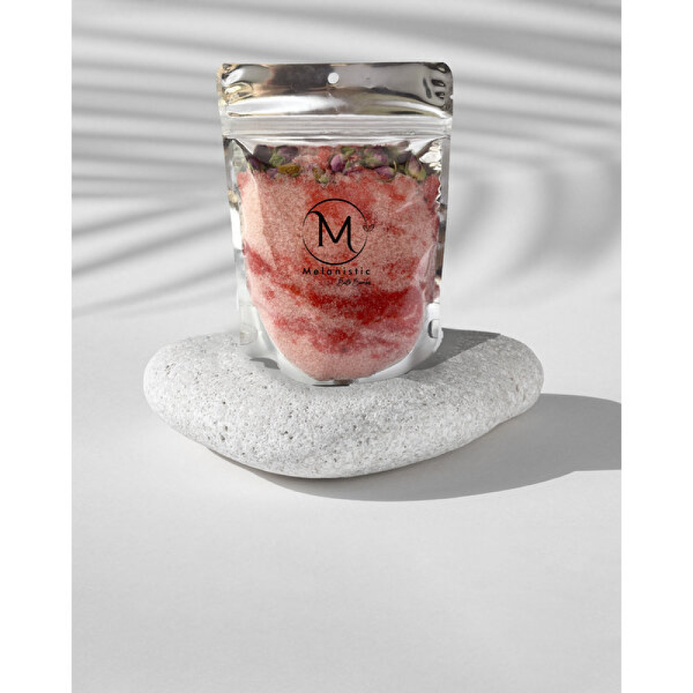 Melanistic Bath Salt 300 gr Rahatlatıcı Gül ve Gül Yaprakları Pembe Renk Banyo Küvet Tuzu Duş Jelleri ve Banyo Köpükleri Fiyatı