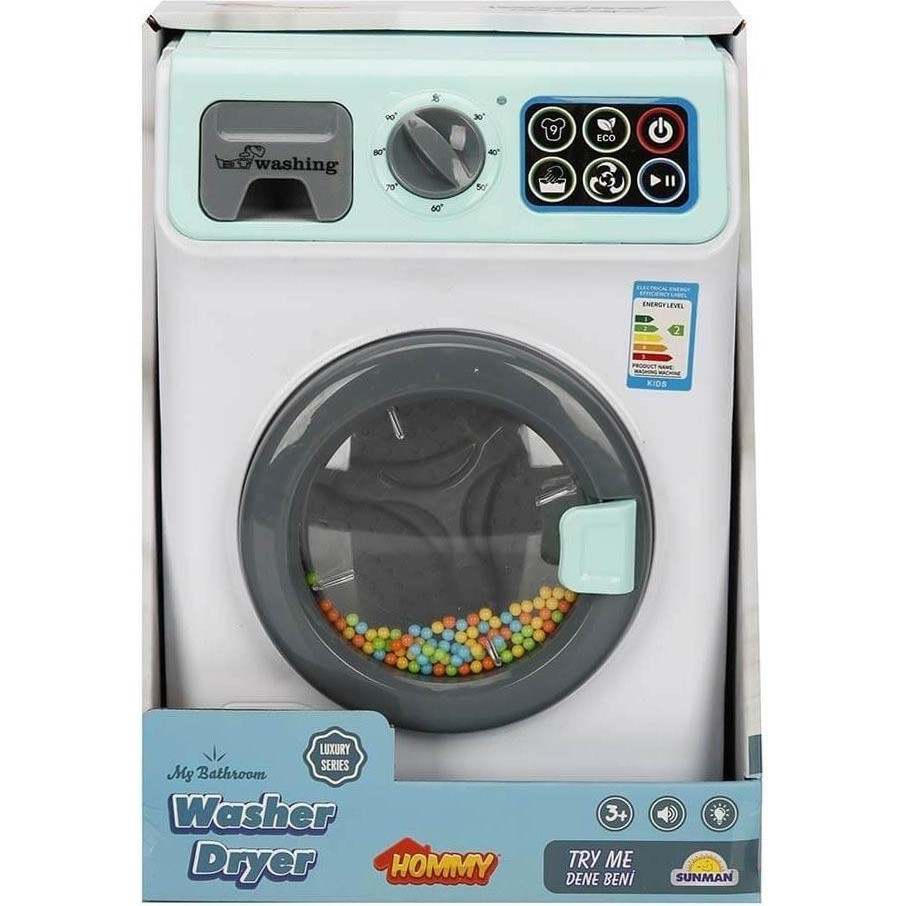 Melek Store 3009 Hommy Sesli ve Işıklı Yeşil Çamaşır Makinesi **oyuncak** Anne Bebek Oyuncak Fiyatı