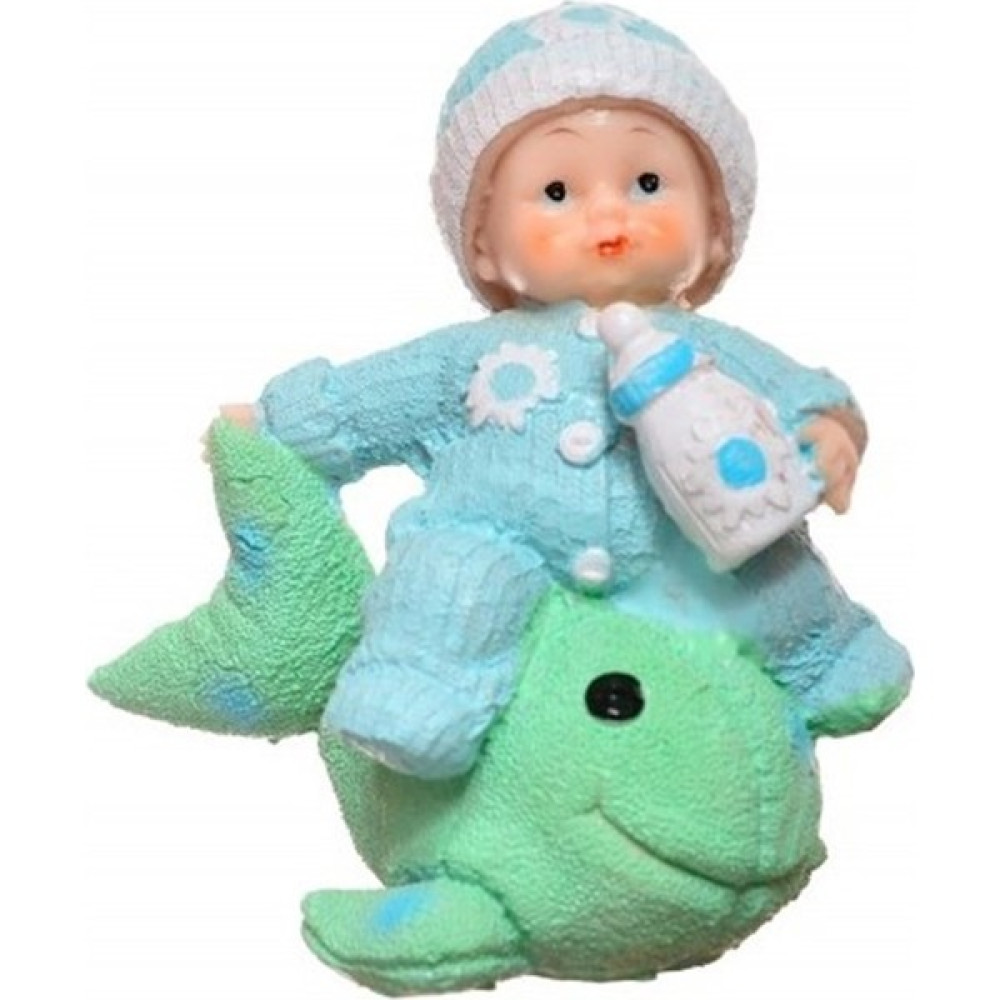 melekstore Decotown Hediyelik Sevimli Mavi Bebek Biblo Polyester Süs Eşyası Hediyelik Eşya Fiyatı