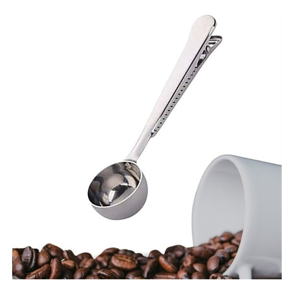 melekstore Mandallı Kahve Ölçü Kaşığı Silver Çok Fonksiyonlu Paslanmaz Çelik Kaşık - Gümüş Çatal / Kaşık / Bıçak Takımları Fiyatı