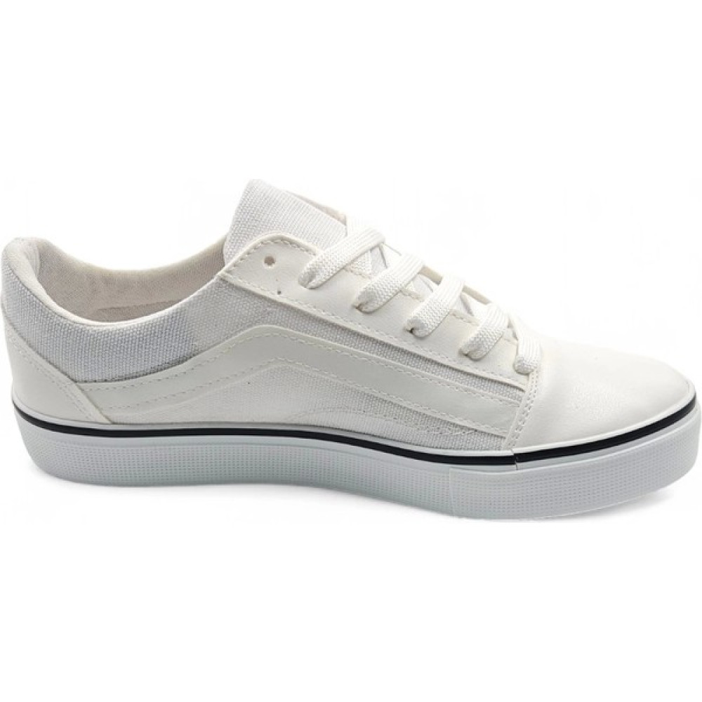 Melen Shoes Melen Shoes Skyone Beyaz Old School Rahat Bağcıklı Günlük Sneaker Spor Ayakkabı Spor Ayakkabı Fiyatı