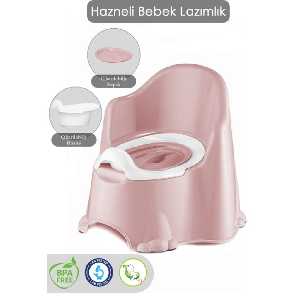 Meleni Baby Comfort Taşınabilir Lazımlık – Çocuk Tuvalet Eğitimi Alıştırma Lazımlığı Pembe Bebek Lazımlık Fiyatı