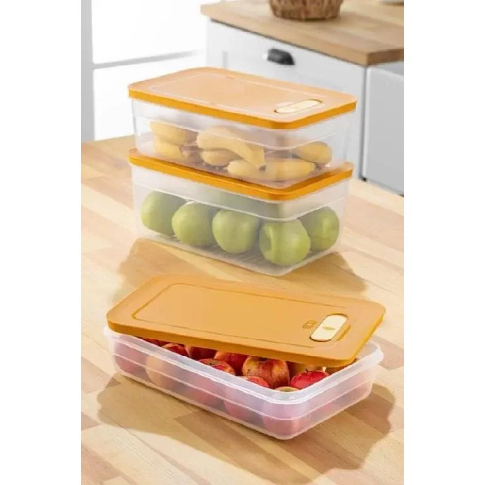 Melfxxl Tupper Model - Vakumlu - Mikrodalga Buzluk Saklama Kabı 3,8lt - Renkli - RENK Saklama Kapları Fiyatı