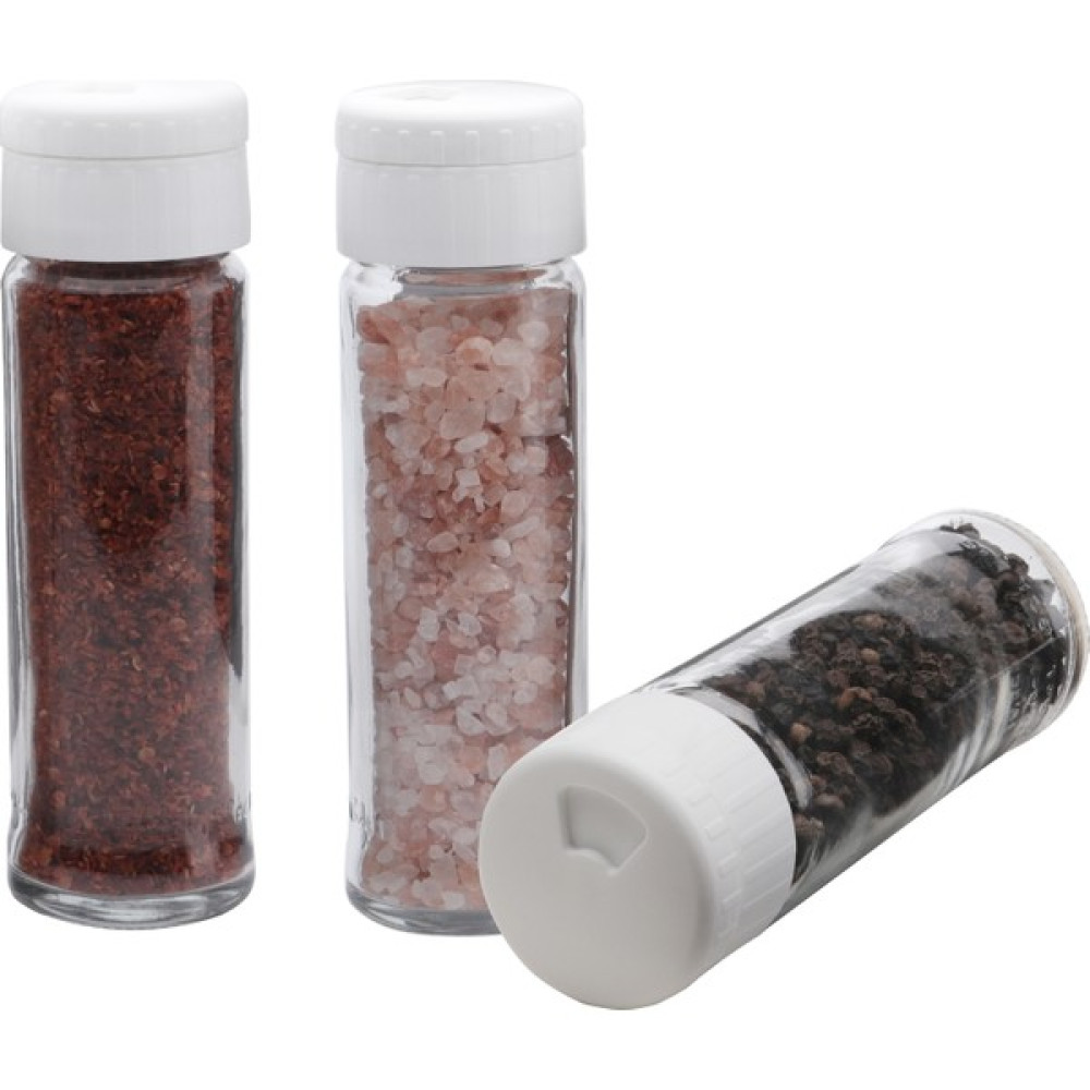 Melik's Pine 3lü Baharat Takımı Tuzluk Biberlik Baharatlık Seti - Beyaz - 112 ml Baharat Setleri & Baharatlıklar Fiyatı