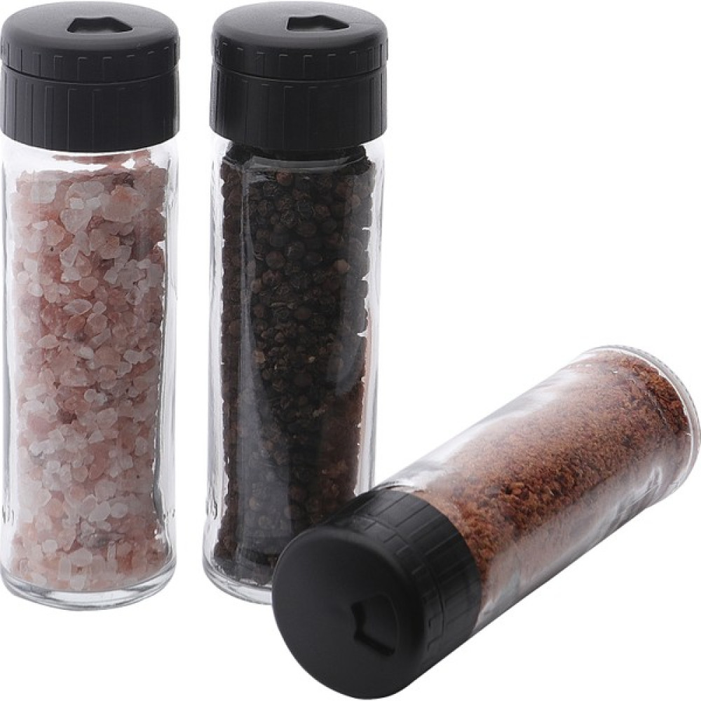 Melik's Pine 3lü Baharat Takımı Tuzluk Biberlik Baharatlık Seti - Siyah - 112 ml Baharat Setleri & Baharatlıklar Fiyatı
