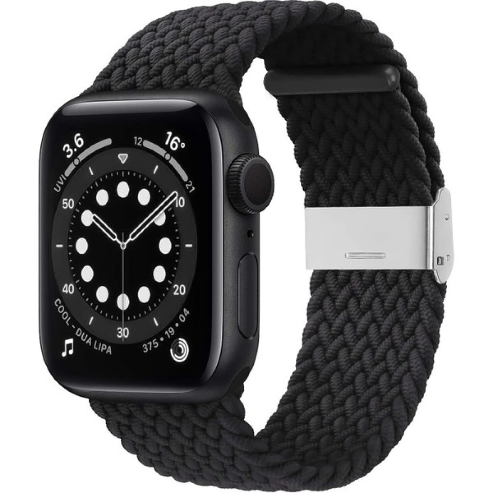 Melikzade Apple Watch Uyumlu Series SE/10/9/8/7/6/5/4/3 46mm-45mm-44mm-42mm Ayarlanabilir Klipsli Örgü Kordon, Siyah Giyilebilir Teknoloji Aksesuarları Fiyatı