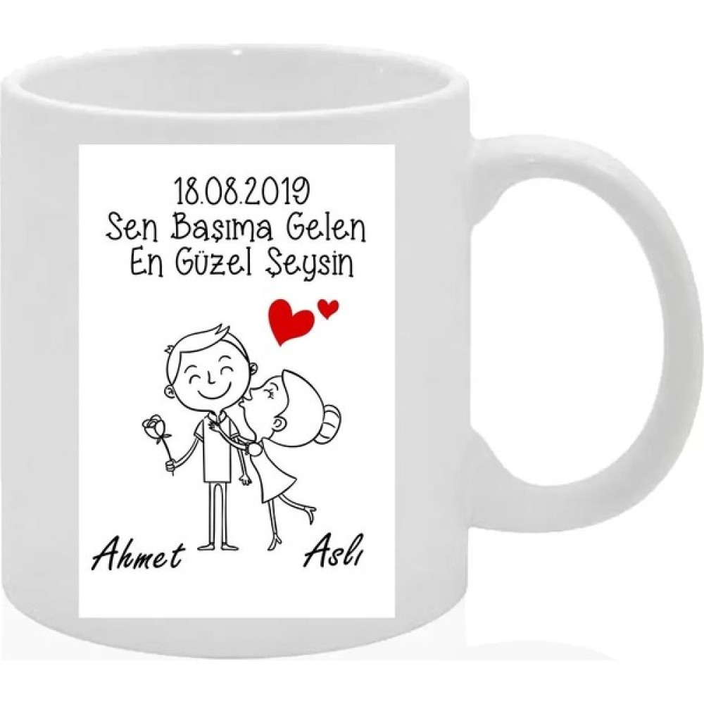 Melisa Hediyelik Hediyelik Sevgiliye Eşlere Özel Tasarlanan Şık Tema Kupa Bardak (Istediğiniz Isim Yazılır) - Beyaz Oto Boyaları Fiyatı