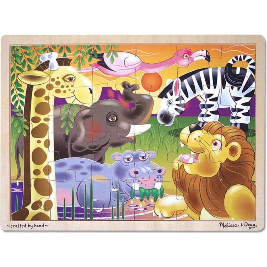 Melissa & Doug Ahşap 24 Parça Yapboz - Safari Diğer Fiyatı