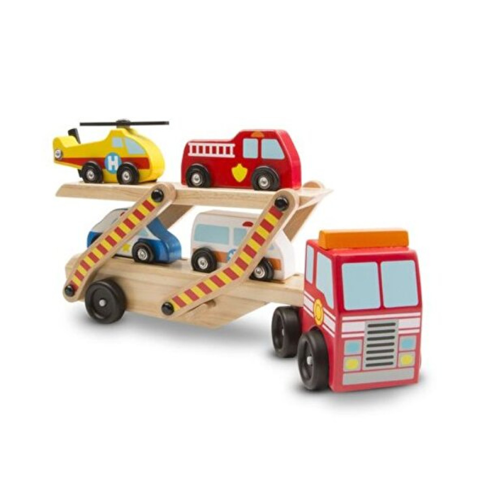 Melissa & Doug Ahşap Acil Yardım Araçları Taşıyıcı Tır Md004610 Eğitici Oyuncak Fiyatı