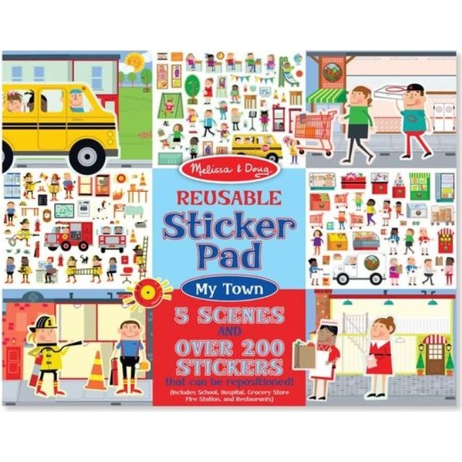 Melissa & Doug Melissa&Doug Benim Şehrim Tak Çıkar Çıkartma Kitabı 5 Oyun Sahnesi ile Eğlenceli Tasarım Diğer Fiyatı