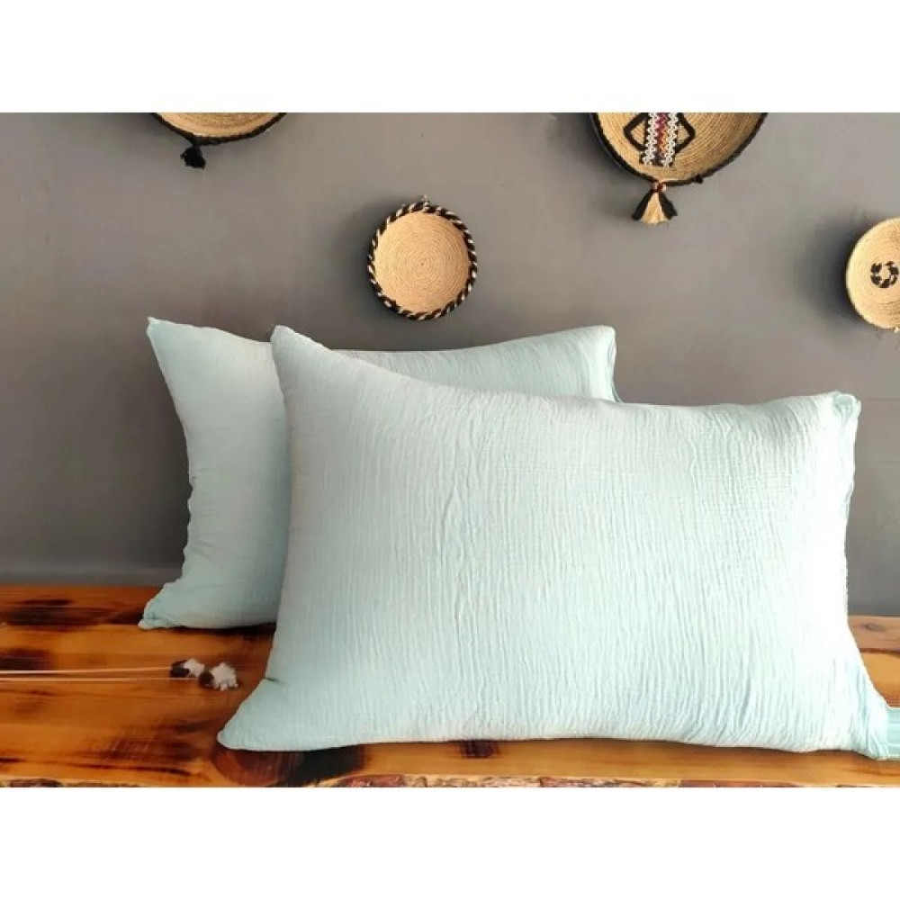 Melissa Organik Müslin 2'li Yastık Kılıfı Pillow Case 2 Adet - 50x70 - Mint Yastık Kılıfı Fiyatı