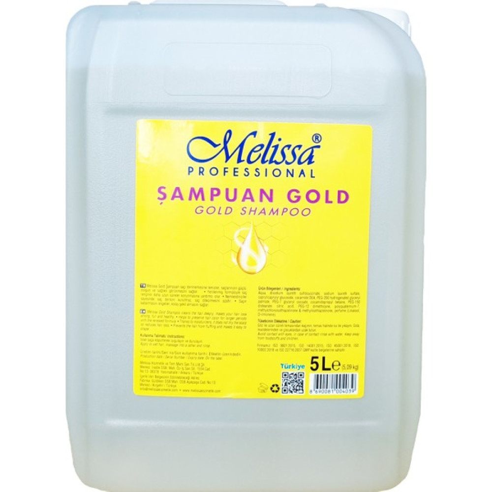 Melissa Şampuan 5 L Gold Tuz ve Boya Eklenmemiş Şampuan ve Saç Kremi Fiyatı