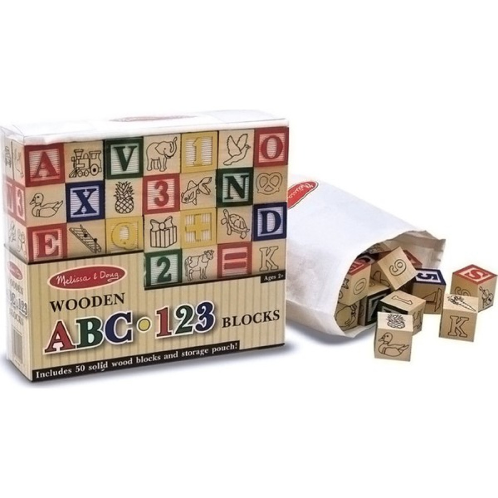 Melissa&Doug Abc/123 Ahşap Bloklar Bebek Oyuncakları Fiyatı