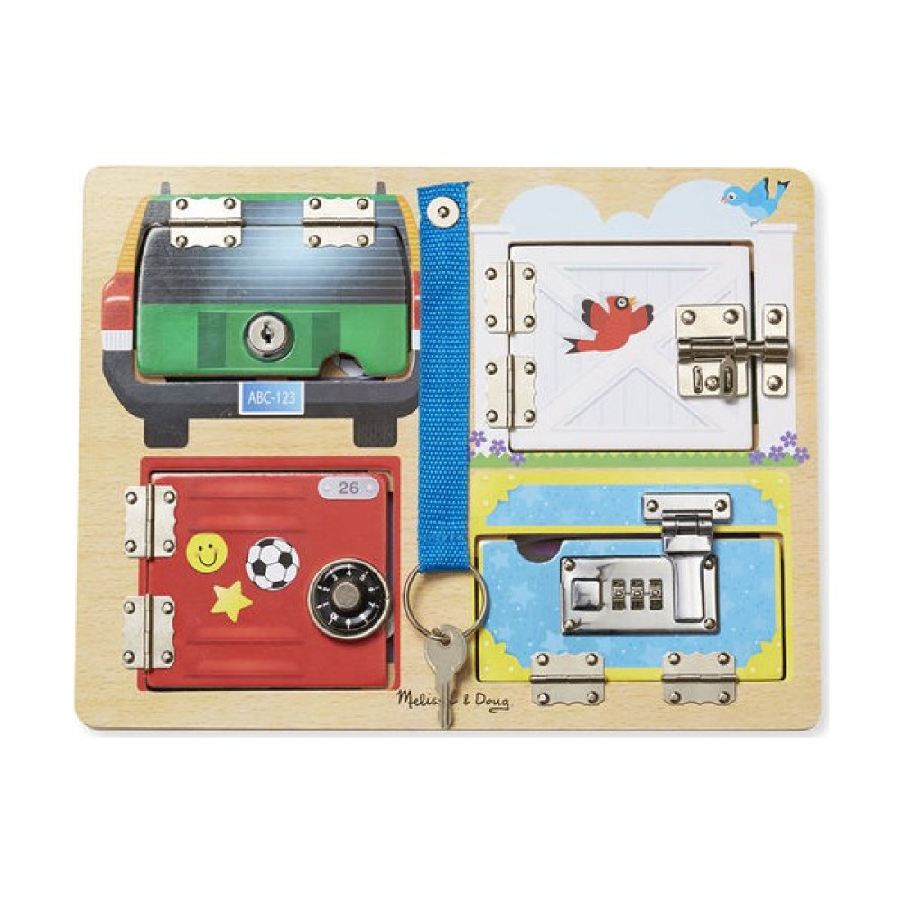 Melissa&Doug Ahşap Kilit Ve Çilingir Tahtası Bebek Oyuncakları Fiyatı