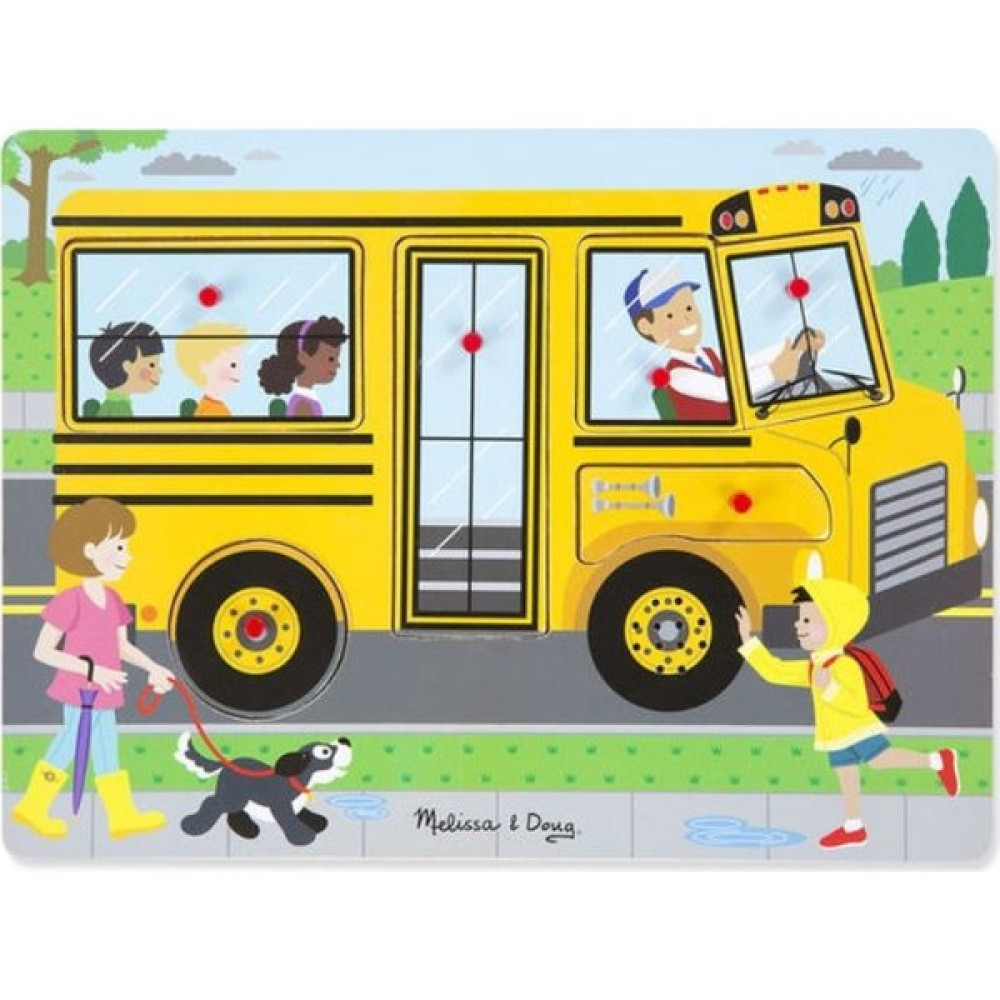 Melissa&Doug Ahşap Sesli Yapboz - The Wheels On The Bus Bebek Oyuncakları Fiyatı