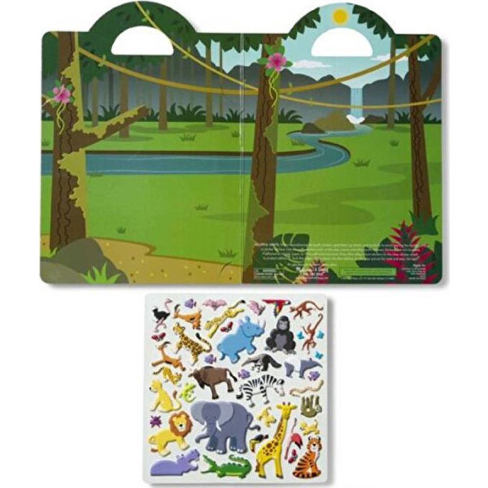 Melissa&Doug Kabartmalı Tak Çıkar Çıkartma Seti Safari MD009106 Eğitici Oyuncak Fiyatı