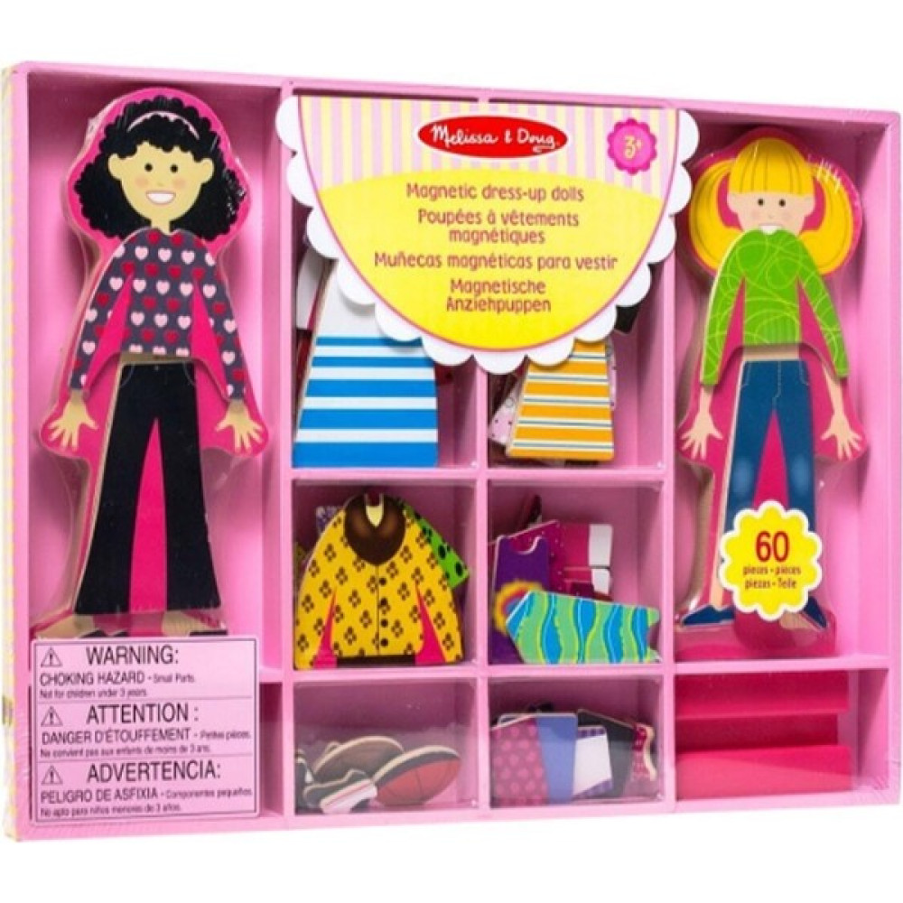 Melissa&Doug Melissa & Doug Ahşap Mıknatıslı Giydirme - Abby ile Emma Bebek Oyuncakları Fiyatı