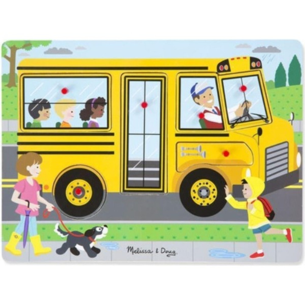 Melissa&Doug Melissa & Doug Ahşap Sesli Yapboz-The Wheels On The Bus Eğitici Oyuncak Fiyatı