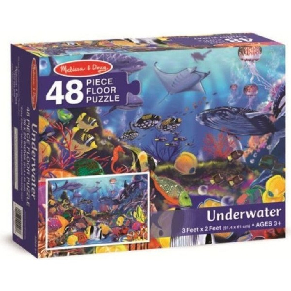 Melissa&Doug Melissa & Doug Melissa And Doug Dev Yer Yapbozu- Deniz Altı (48 Parça) Eğitici Oyuncak Fiyatı
