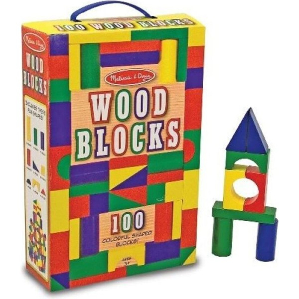 Melissa&Doug Melissa & Doug Melissa Doug Ahşap Blok Seti 100 Parça Bebek Oyuncakları Fiyatı