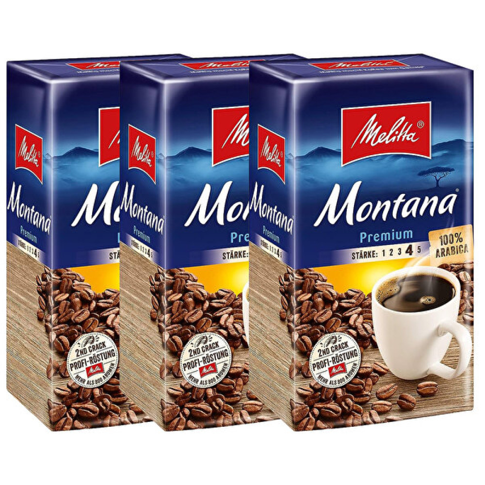 Melitta Montana 3x500 G Filtre Kahve 3'lü Set Diğer Fiyatı