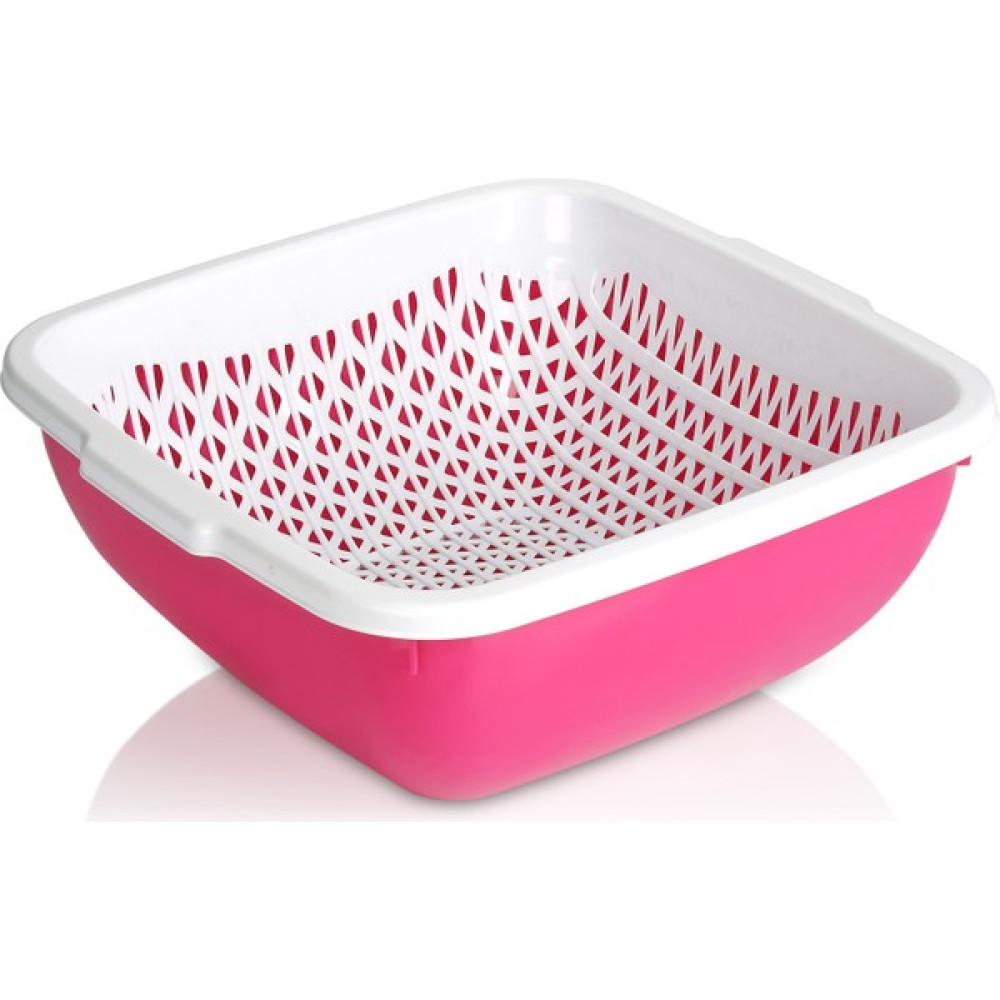 Melkan Home Süzgeçli Kare Kase 5,2 Litre Pembe Mutfak Gereçleri Fiyatı