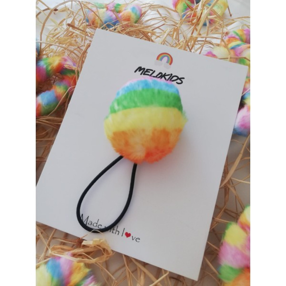Melo Kids Peluş Ponpon Yumuşak Lastikli Saç Bağlama Tokası Toka, Taç & Saç Bandı Fiyatı