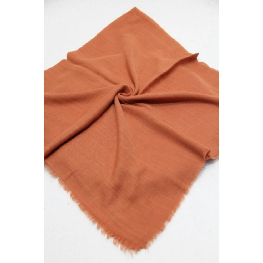 Melodi Scarf Kadın Tesettür Flamlı Eşarp Düz Flamlı Tülbent Taba Eşarp Fiyatı