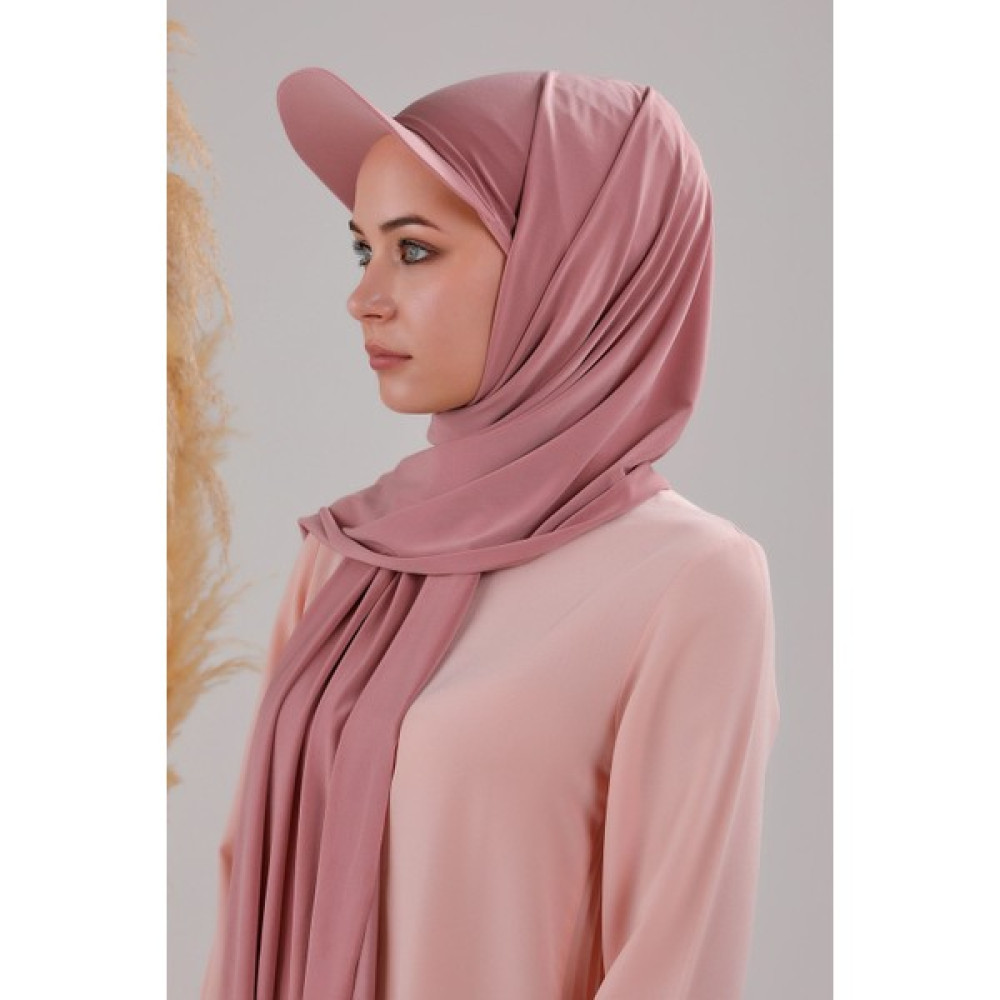 Melodi Scarf Kadın Tesettür Şapkalı Boneli Hazır Şal Pudra Şal / Fular & Eşarp Fiyatı