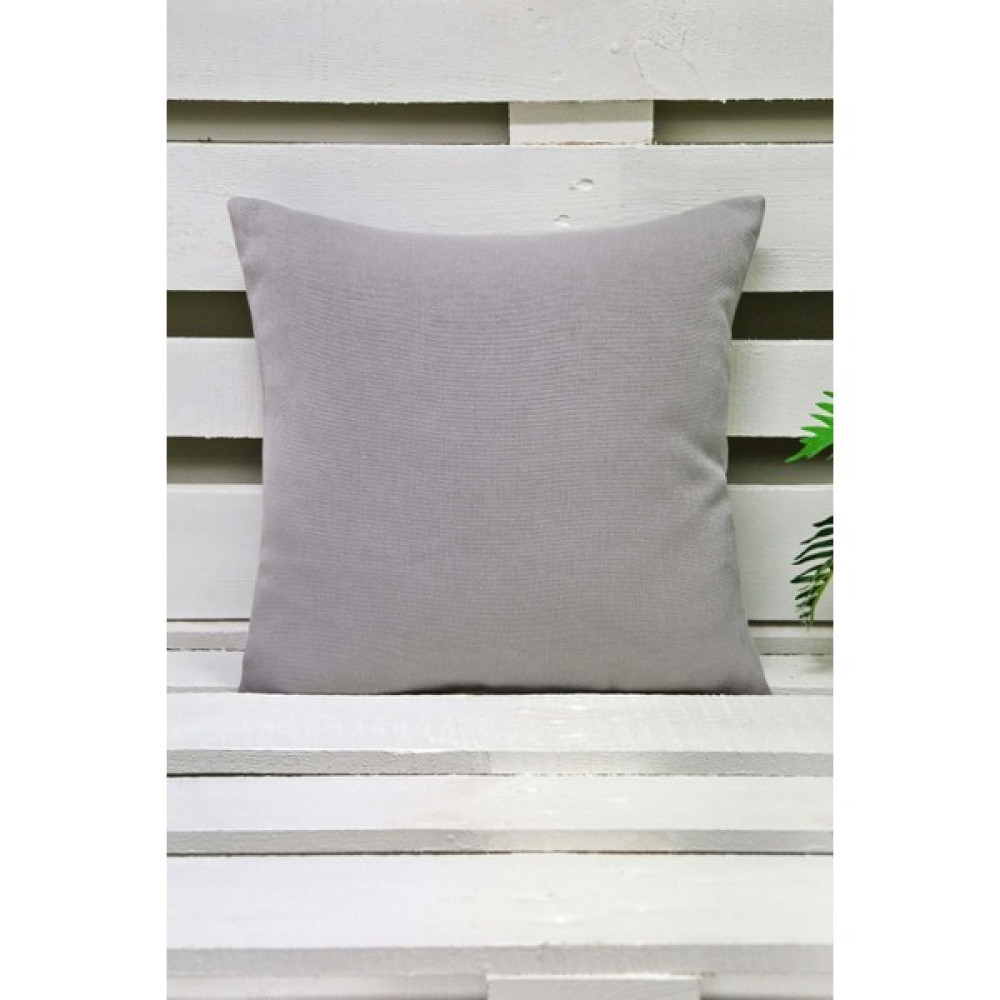 Melodie Keten Kırlent Kılıfı Açık Gri 50X50 cm - 50 x 50 cm Kırlent / Mobilya Yastığı Fiyatı