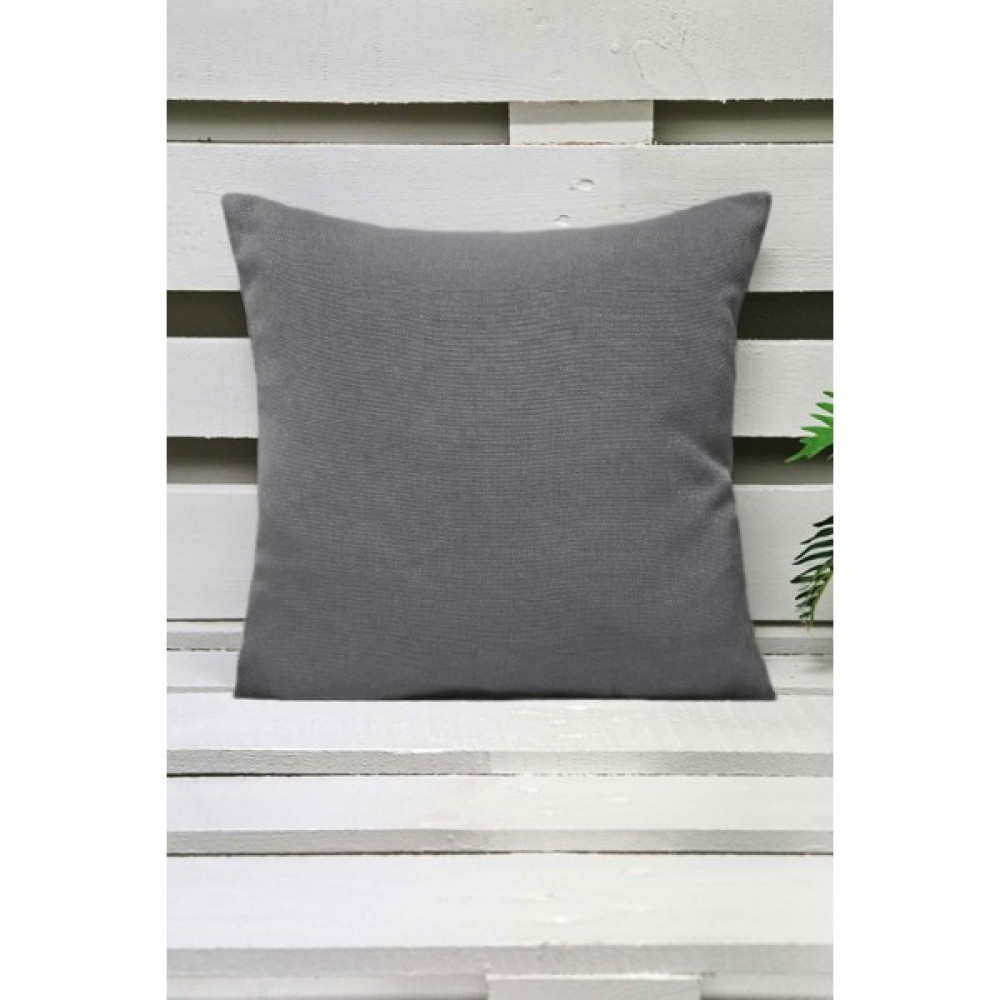 Melodie Keten Kırlent Kılıfı Antrasit 45 x 45 cm Kırlent / Mobilya Yastığı Fiyatı