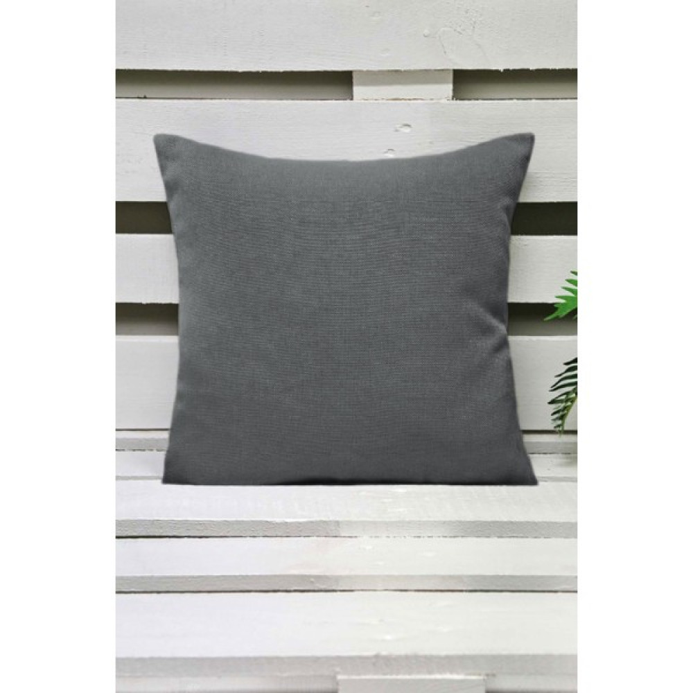 Melodie Keten Kırlent Kılıfı Koyu Gri 45 x 45 cm Kırlent / Mobilya Yastığı Fiyatı