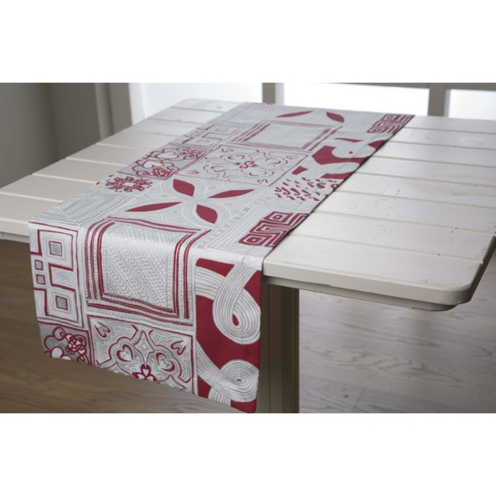 Melodie Runner - Beyaz Kırmızı 40X150 Masa Örtüsü Fiyatı