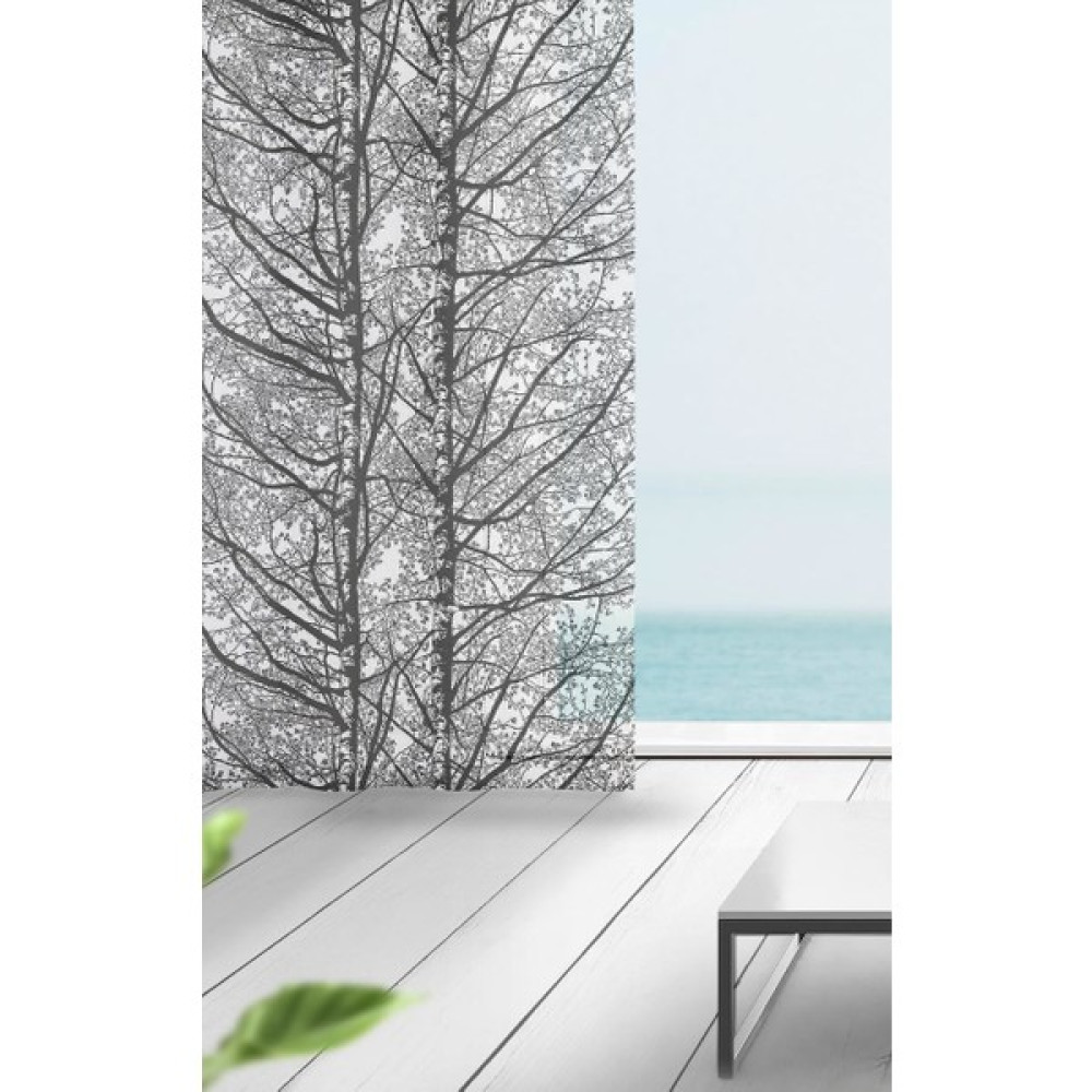 Melodie Tül Fon Perde Gri 145X250 Tek Kanat - 145 x 250 cm Fon Perde Fiyatı