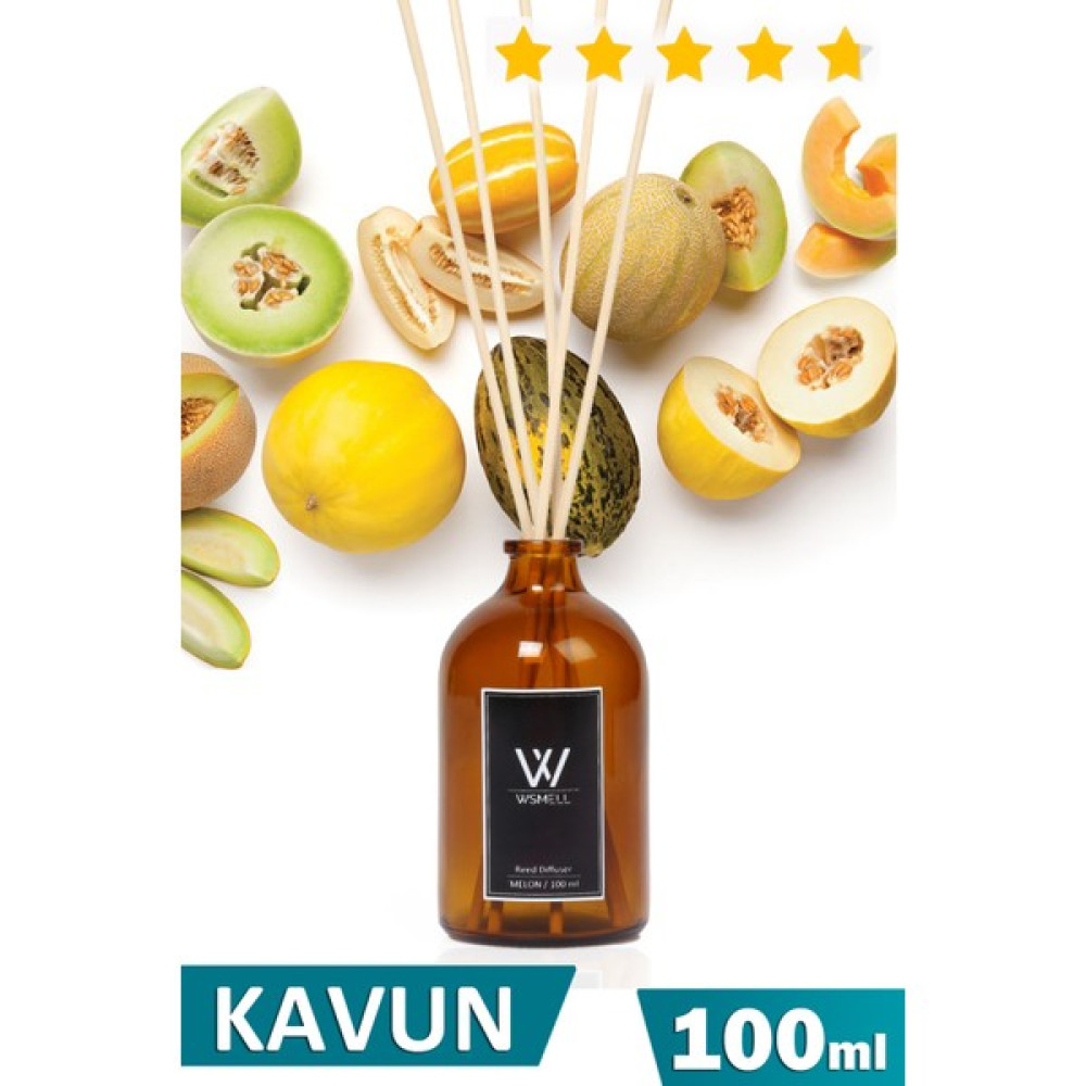 Melon - Kavun Kokusu 100 ml Tanıtım Fiyati - 100 ml Kavun Aromalı Bambu Çubuklu Oda Kokusu Oto Boyaları Fiyatı