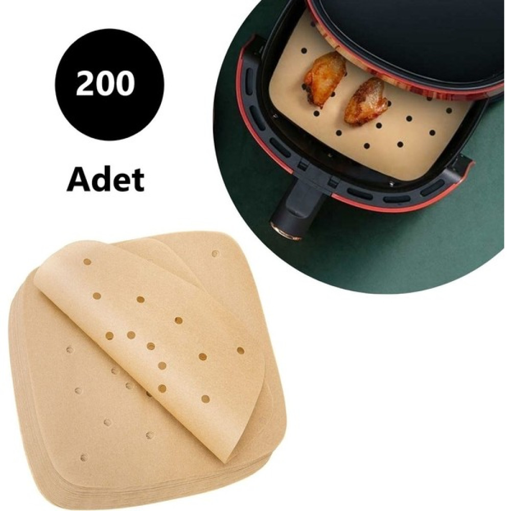 Melsen 200 Adet Airfryer Pişirme Kağıdı Kare Delikli Model Yağlı Kağıt Oto Boyaları Fiyatı