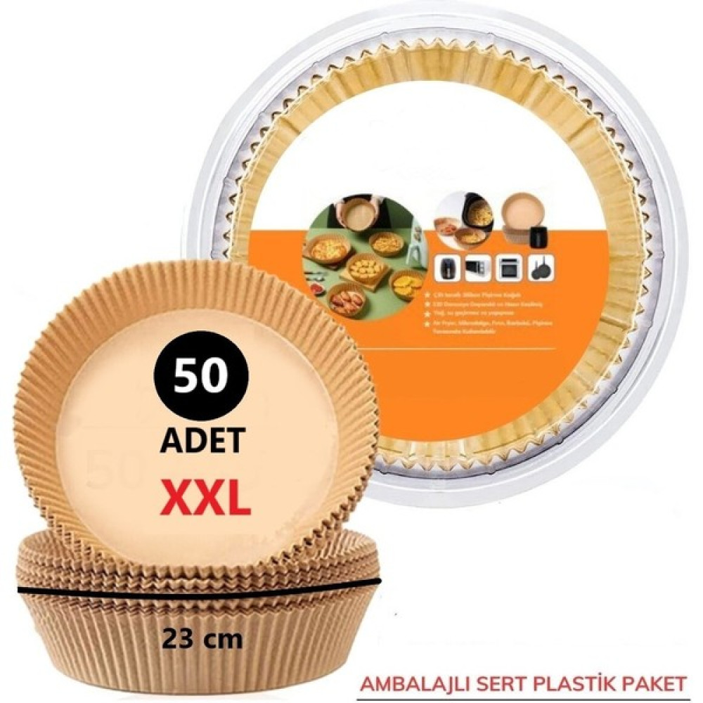 Melsen Xxl 50 Adet Airfryer Pişirme Kağıdı Yuvarlak Tabak Model Yağlı Kağıt 23 cm (Pvc Kutulu) Oto Boyaları Fiyatı
