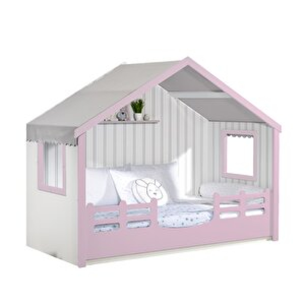 Meltem Smart Boune Pembe Çocuk Odası Montessori Karyola 100x200 Cm Pembe Bebek Karyolası Fiyatı