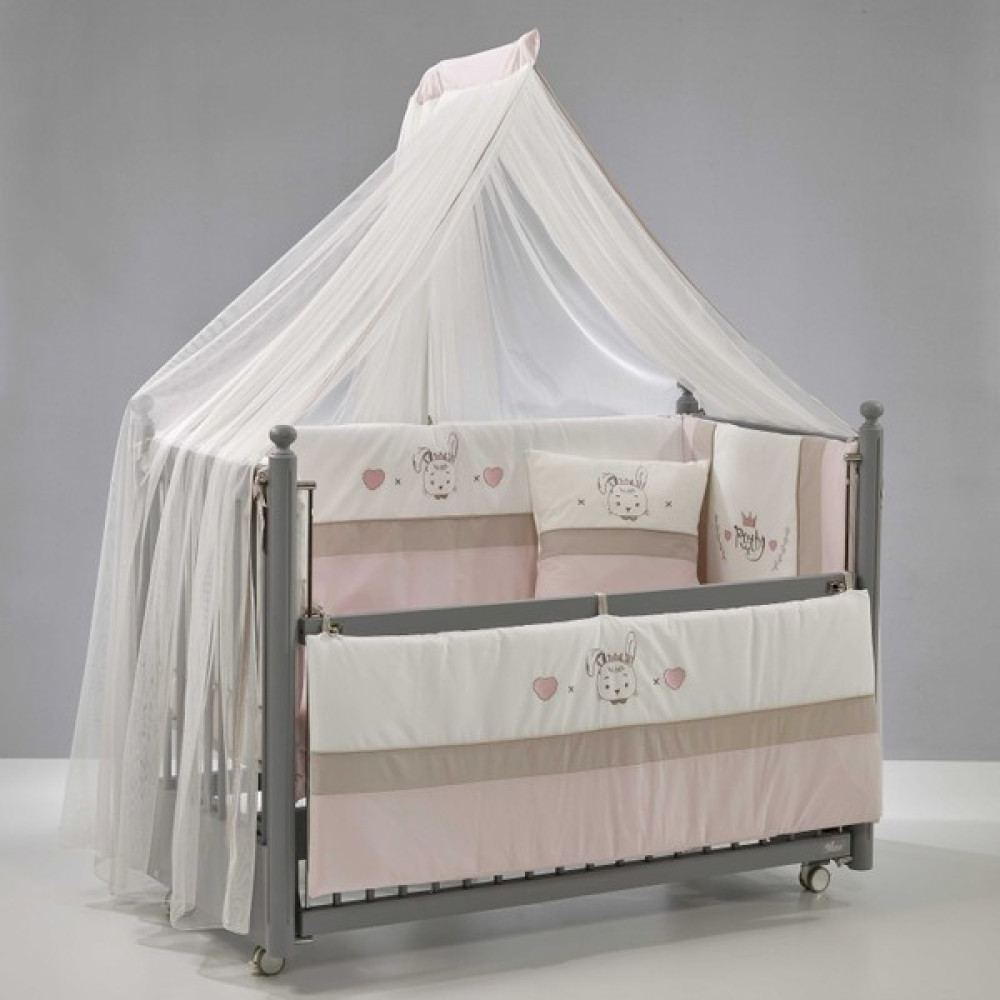 Meltem Smart Mondo Sallanır Ahşap Anne Yanı Beşik - 60x120 cm (gri-pretty) - Gri - Pembe Beşik Fiyatı